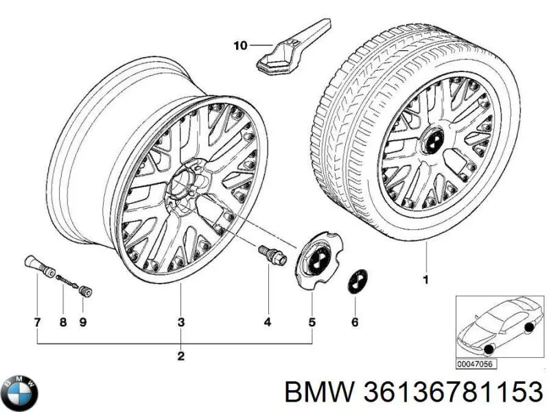 Parafuso de roda BMW 36136781153 preço, a partir de 7,96 USD