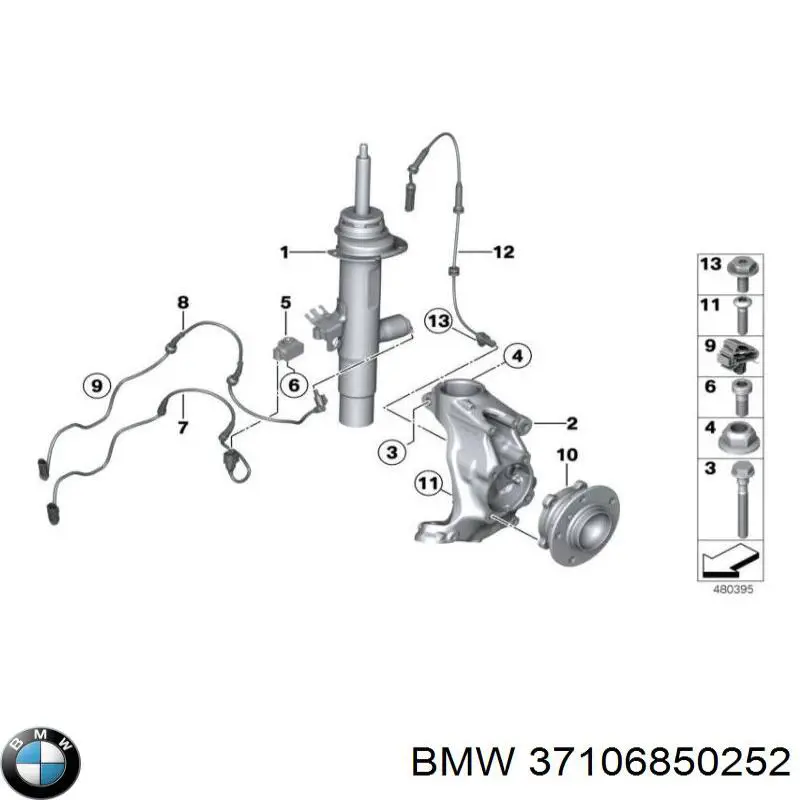 Amortecedor dianteiro direito BMW 37106866516 preço, a partir de 198,21 USD