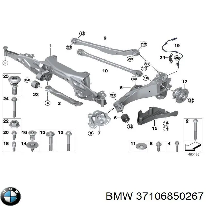 Compre 37116864757 BMW Amortecedor dianteiro esquerdo