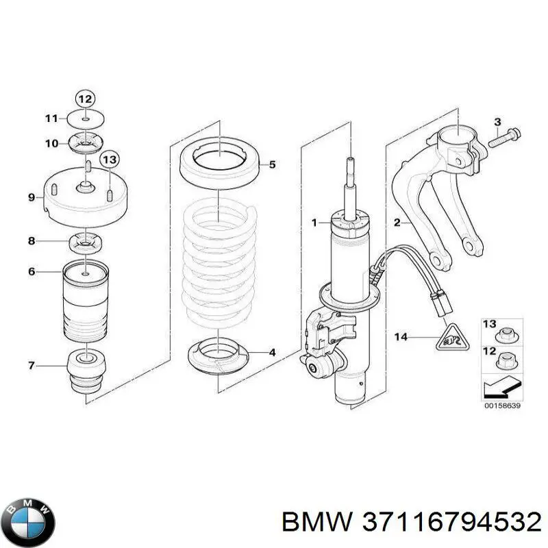 Amortecedor dianteiro direito Sachs 319113 preço, a partir de 814,32 USD