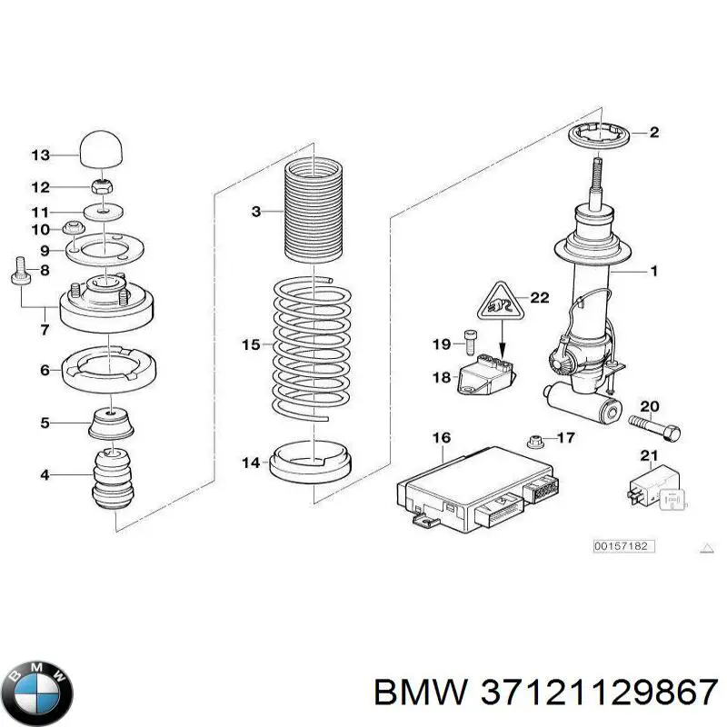 Compre 37121129867 BMW Suporte de amortecedor traseiro