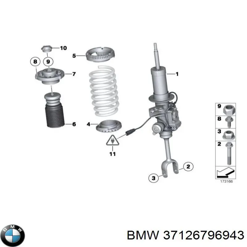 Compre 37126851139 BMW Amortecedor traseiro esquerdo