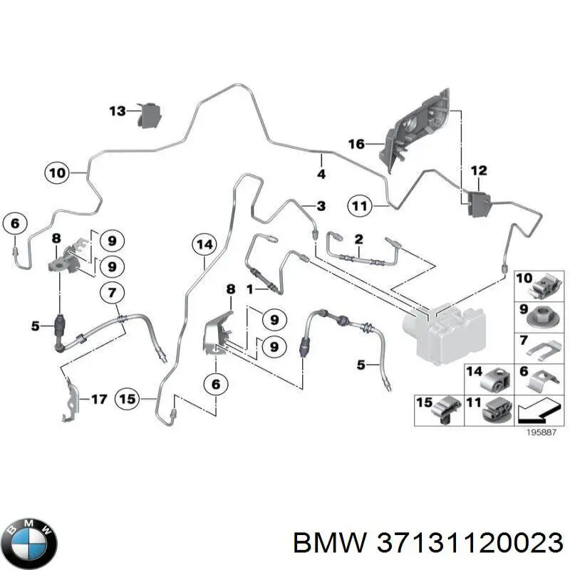 Compre 37131120023 BMW Bota de proteção de amortecedor traseiro