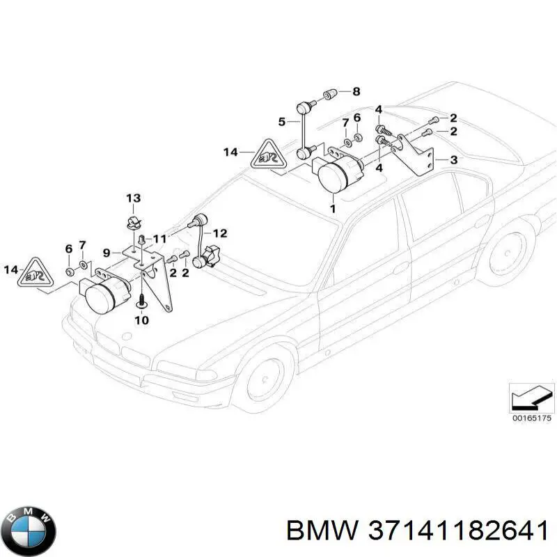 Sensor dianteiro do nível de posição de carroçaria BMW 37141182641 preço, a partir de 54,48 USD