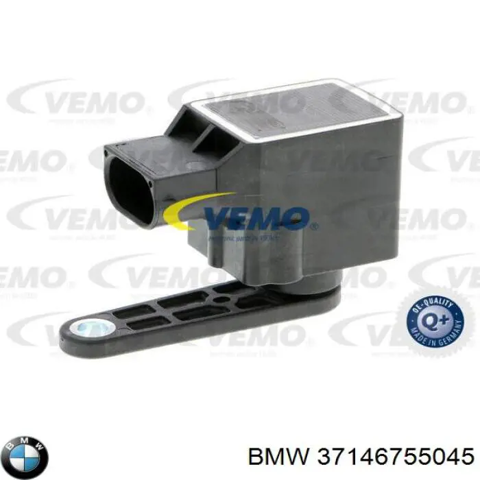 37146755045 BMW Sensor traseiro direito do nível de posição de carroçaria