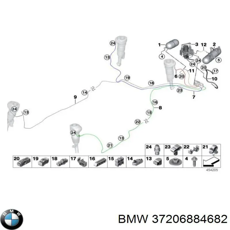 Compressor de bombeio pneumático (de amortecedores) BMW 37206884682 preço, a partir de 358,64 USD
