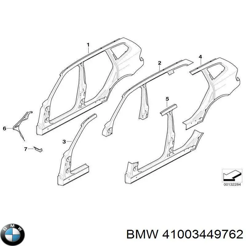 Acesso externo direito para BMW X3  E83