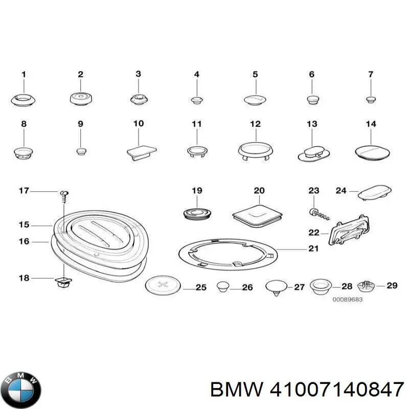 41007140847 BMW Kit de reparação de cilindro mestre do freio