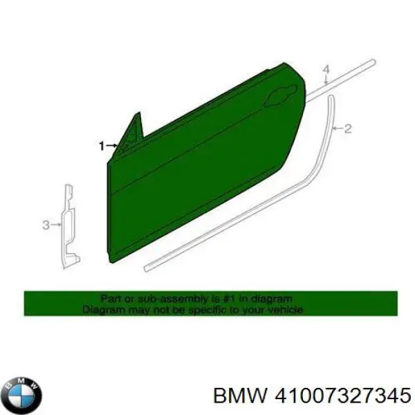 41007327345 BMW Porta dianteira esquerda