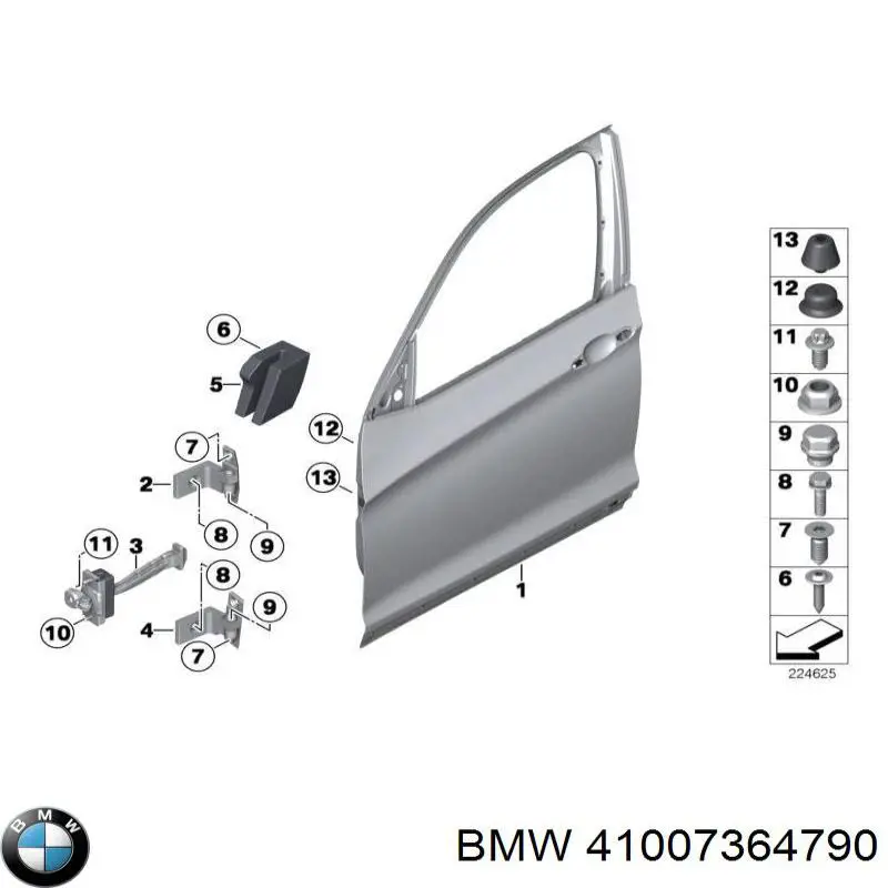 41007364790 BMW Porta dianteira direita