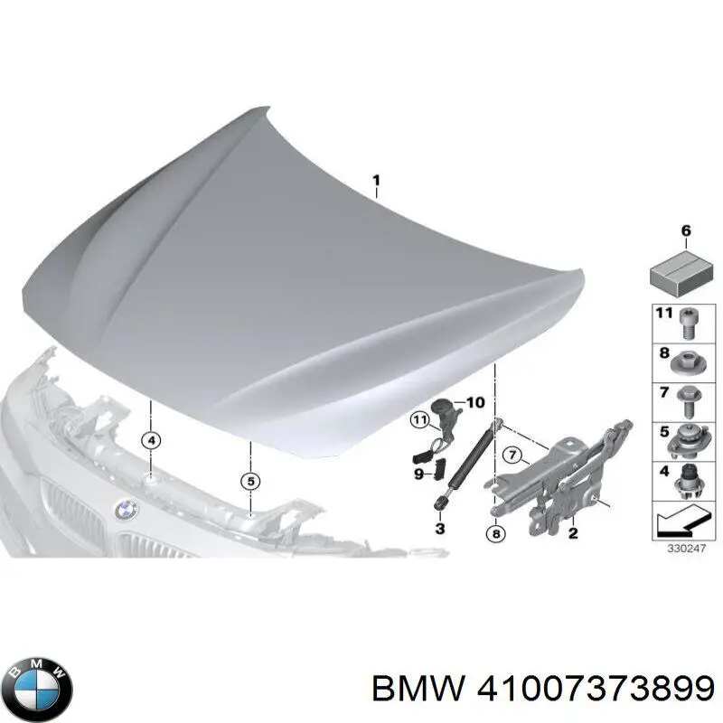 41007373899 BMW Capota