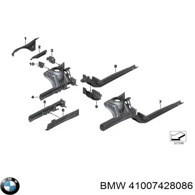 61357464750 BMW Módulo de direção (Centralina eletrônica) de abertura de tampa de porta-malas (de 3ª/5ª porta traseira)