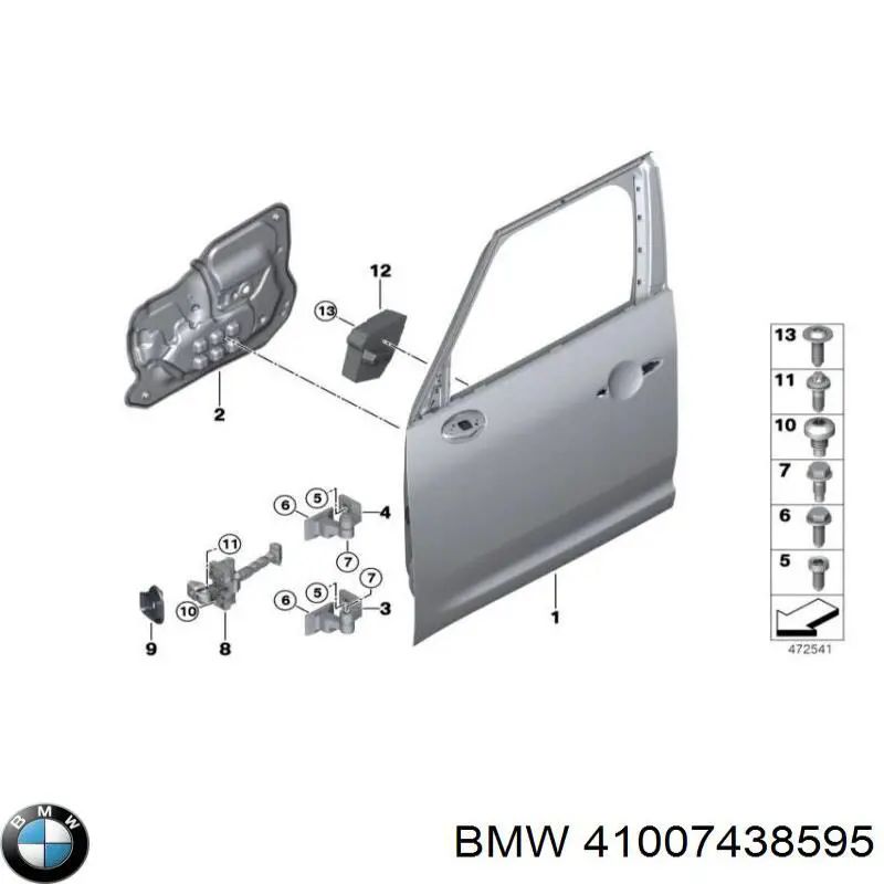 41007438595 BMW Porta dianteira esquerda