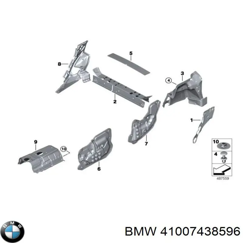 Porta dianteira direita BMW 41007438596 preço, a partir de 938,78 USD