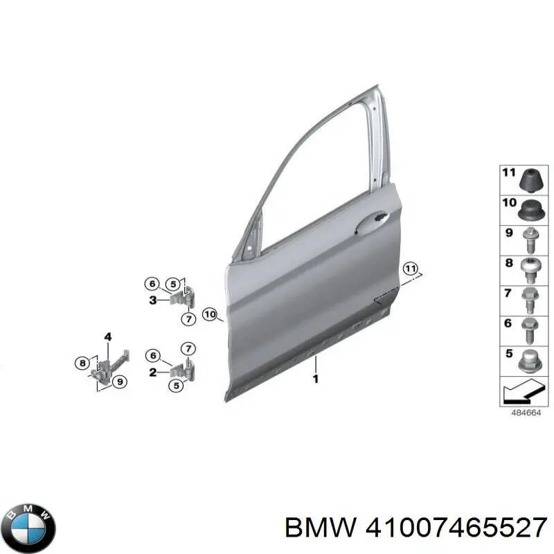 41007465527 BMW Porta dianteira esquerda