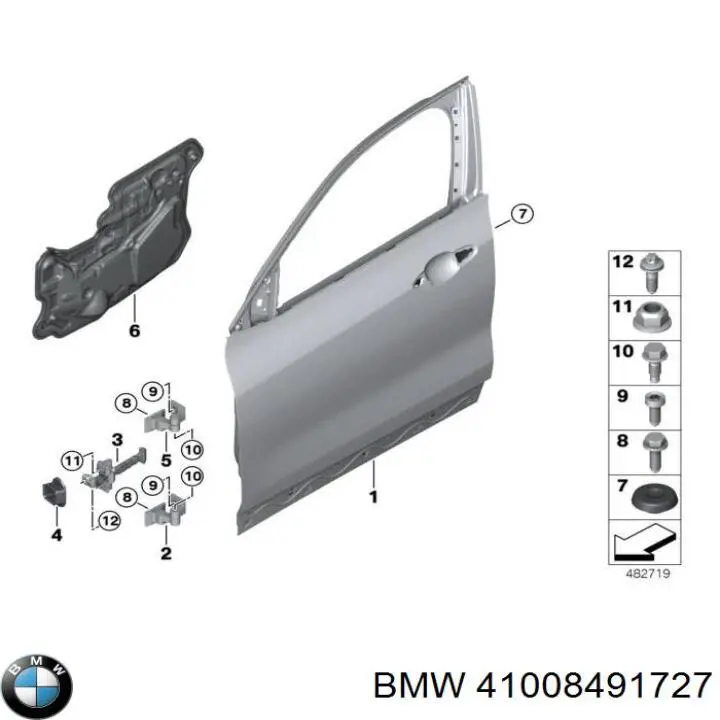 41008491727 BMW Porta dianteira esquerda