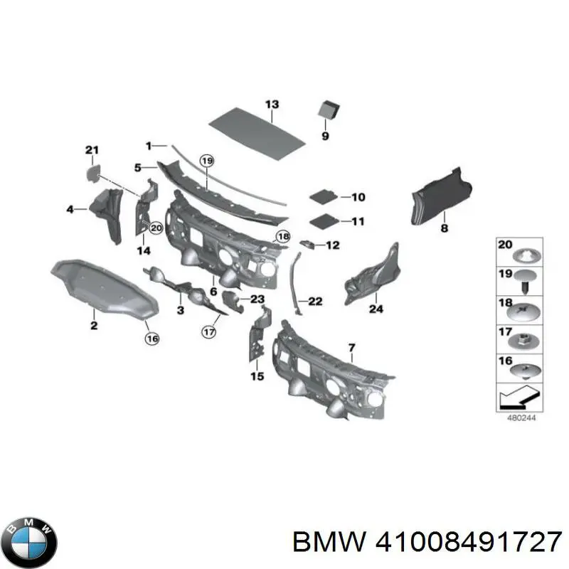 Porta dianteira esquerda BMW 41008491727 preço, a partir de 857,18 USD