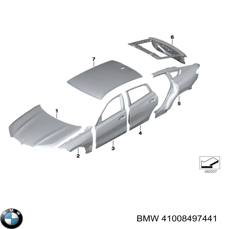 41008497441 BMW Porta dianteira esquerda