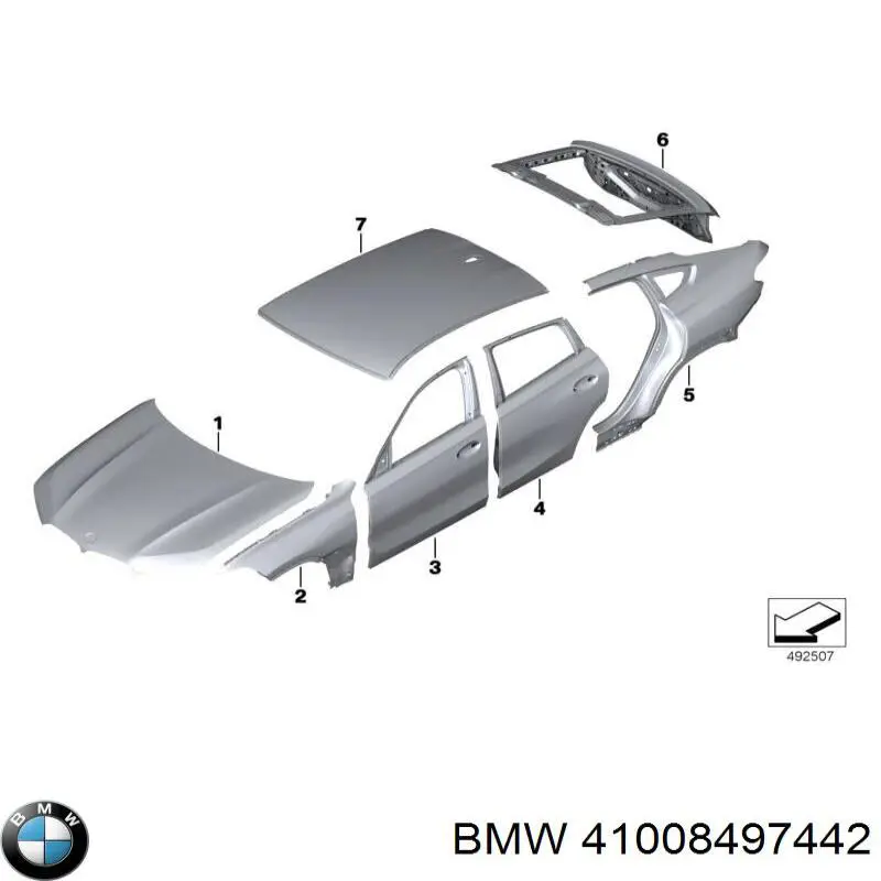 41008497442 BMW Porta dianteira direita