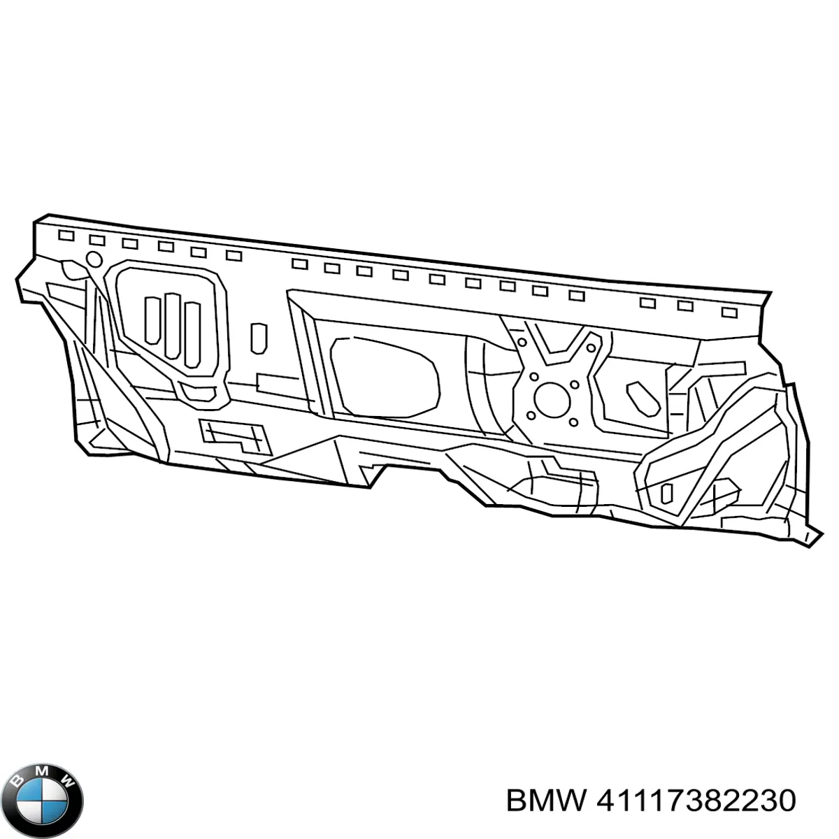 Compre 41117382230 BMW Suporte superior do radiador (painel de montagem de fixação das luzes)