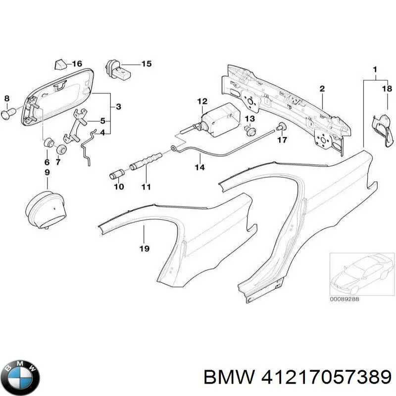 Pára-lama traseiro esquerdo BMW 41217057389 preço, a partir de 3021,50 USD