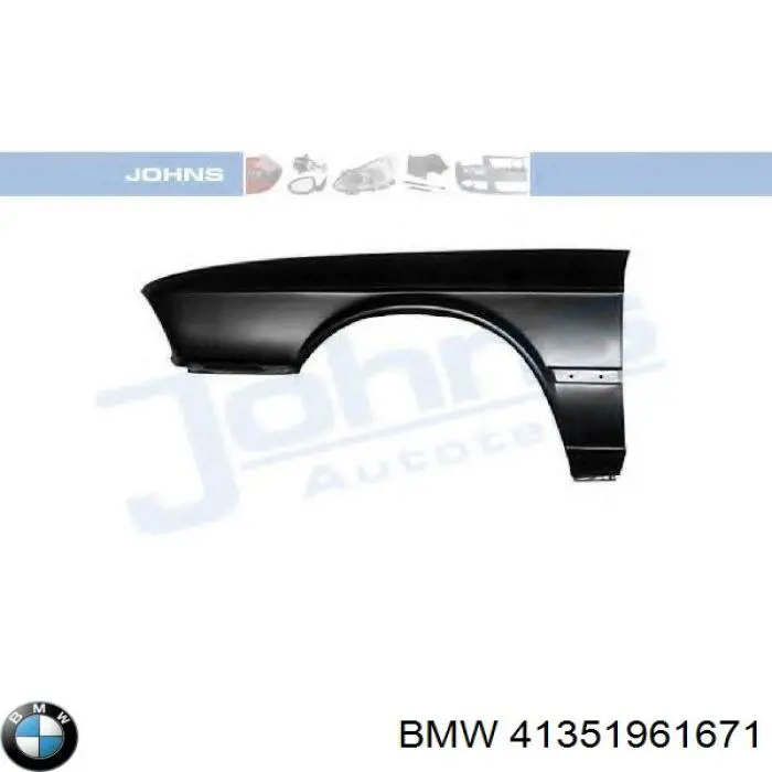 Pára-lama dianteiro esquerdo BMW 41351961671 preço, a partir de 675,45 USD