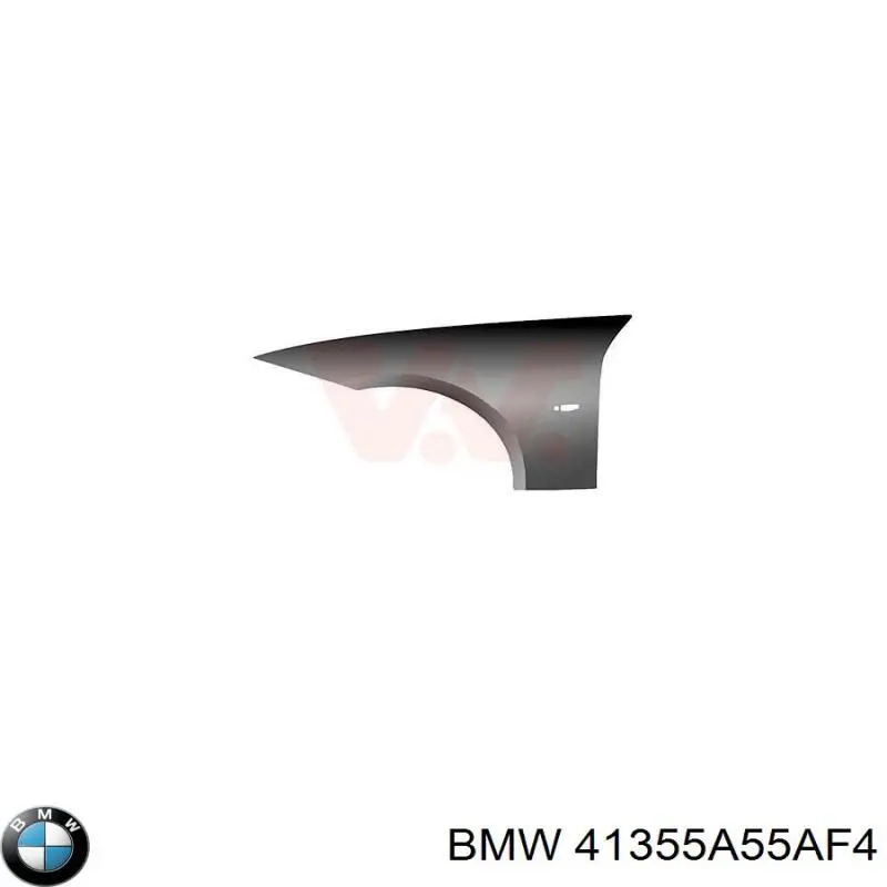 Pára-lama dianteiro direito BMW 41355A55AF4 preço, a partir de 114,31 USD
