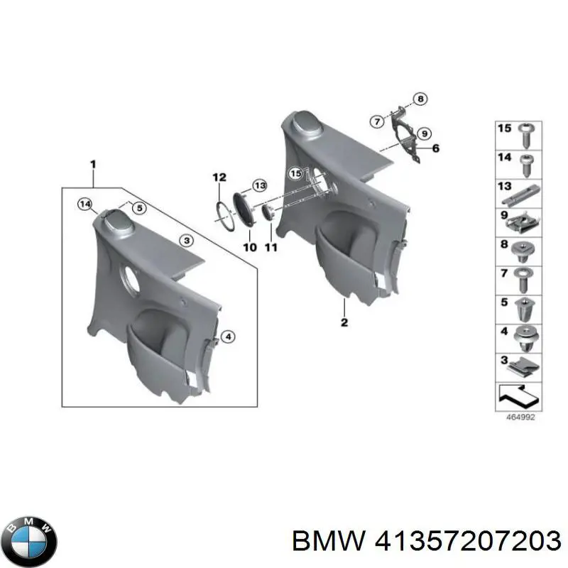 Consola dianteira de fixação do pára-lama dianteiro esquerdo BMW 41357207203 preço, a partir de 21,08 USD