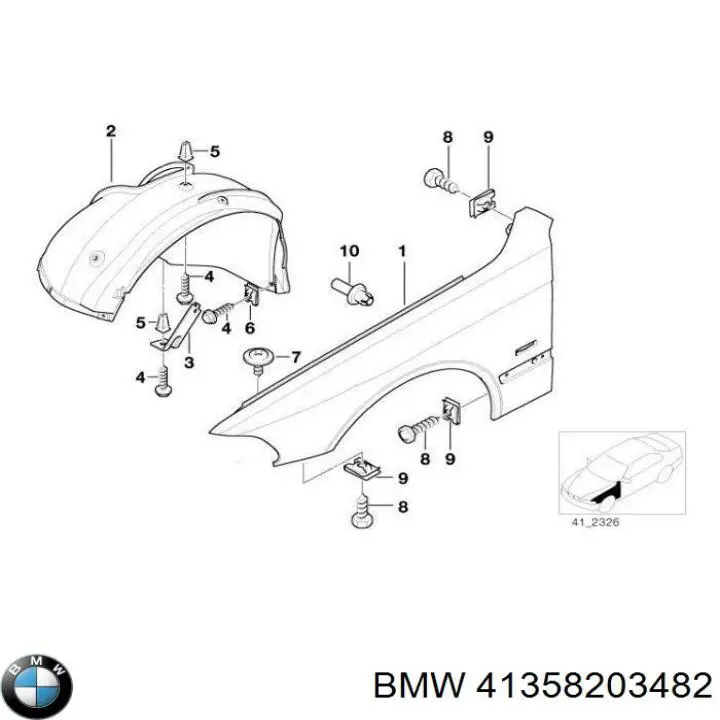  BMW 41358203482 preço, a partir de 1,63 USD