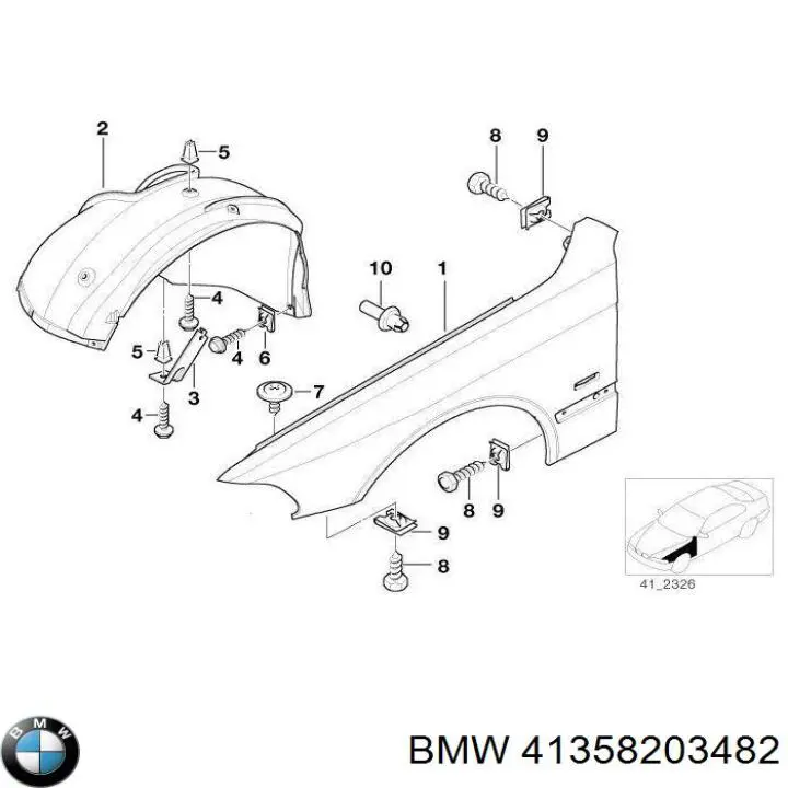 Compre 41358203482 BMW 
