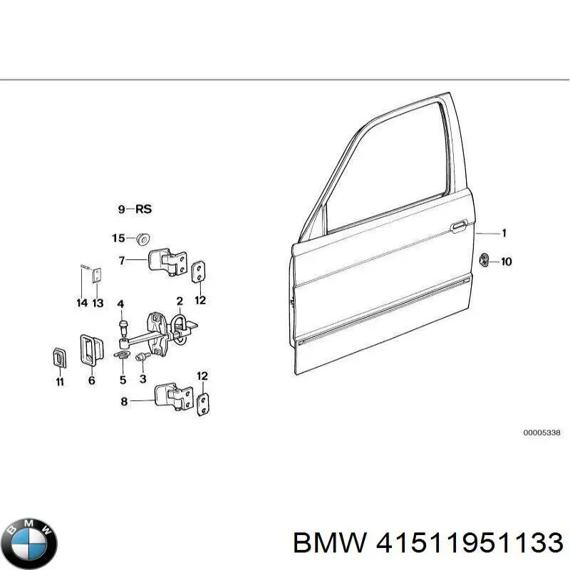 Gozno da porta dianteira esquerda BMW 41511951133 preço, a partir de 60,82 USD