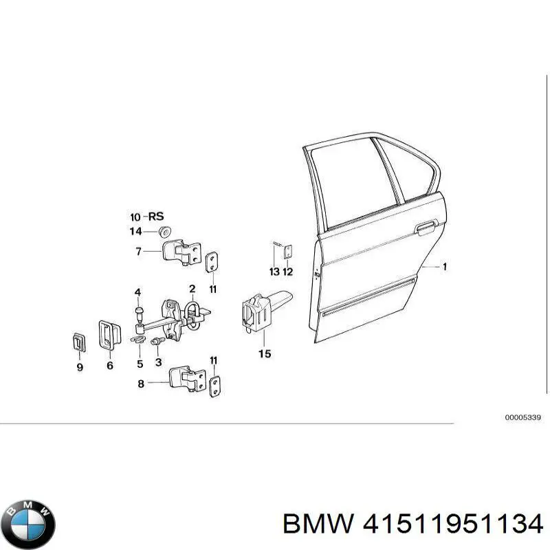 Gozno da porta dianteira direita BMW 41511951134 preço, a partir de 60,82 USD