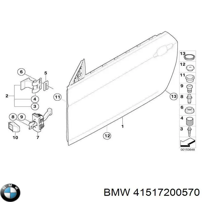 Porta dianteira direita BMW 41517200570 preço, a partir de 325,75 USD