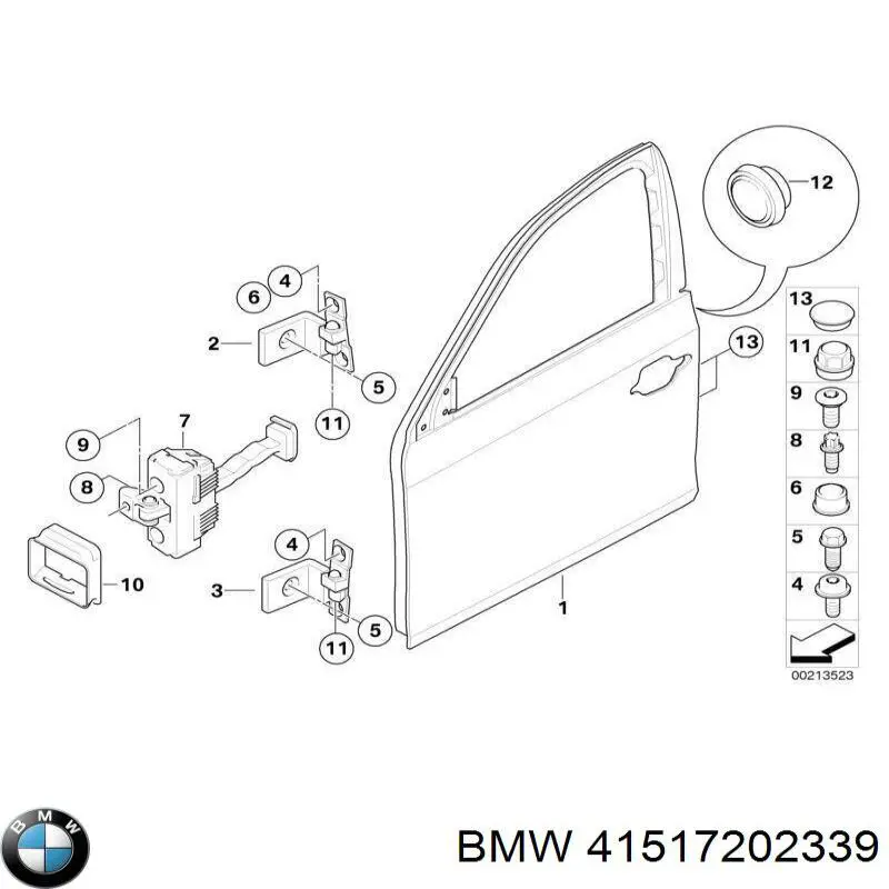41517202339 BMW Porta dianteira esquerda