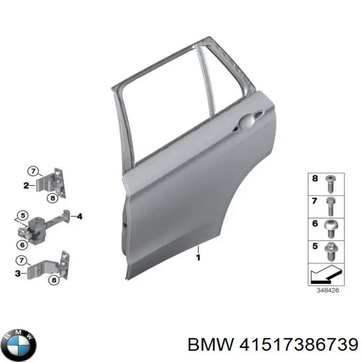 41517386739 BMW Porta traseira esquerda
