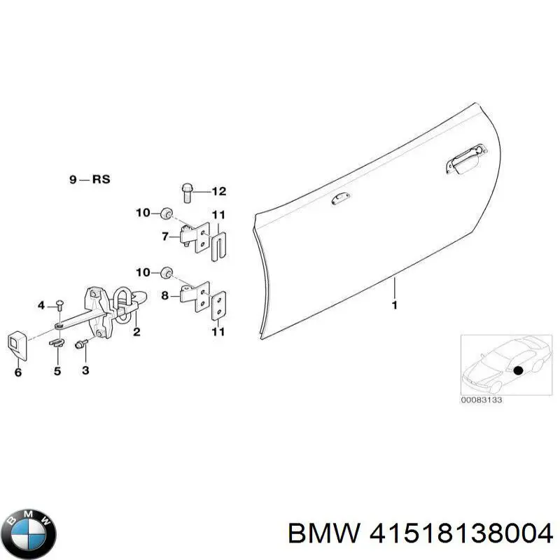 41518138004 BMW Porta dianteira direita