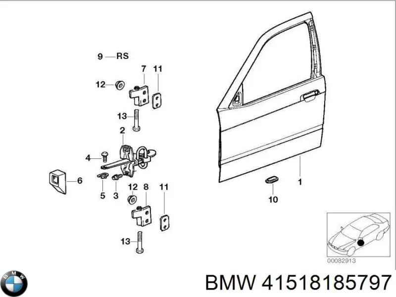 Porta dianteira esquerda BMW 3  E36
