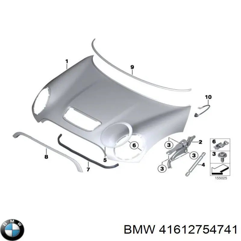41612754741 BMW Capota
