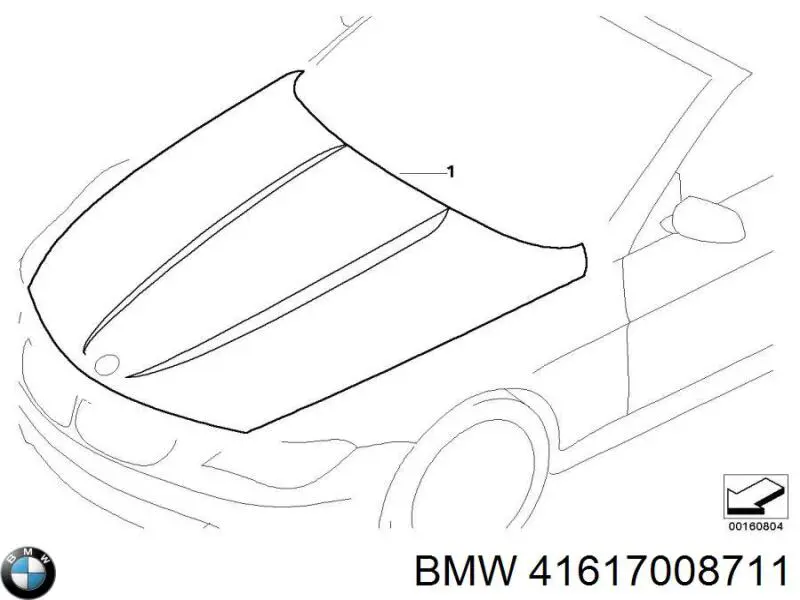 41617008711 BMW Capota