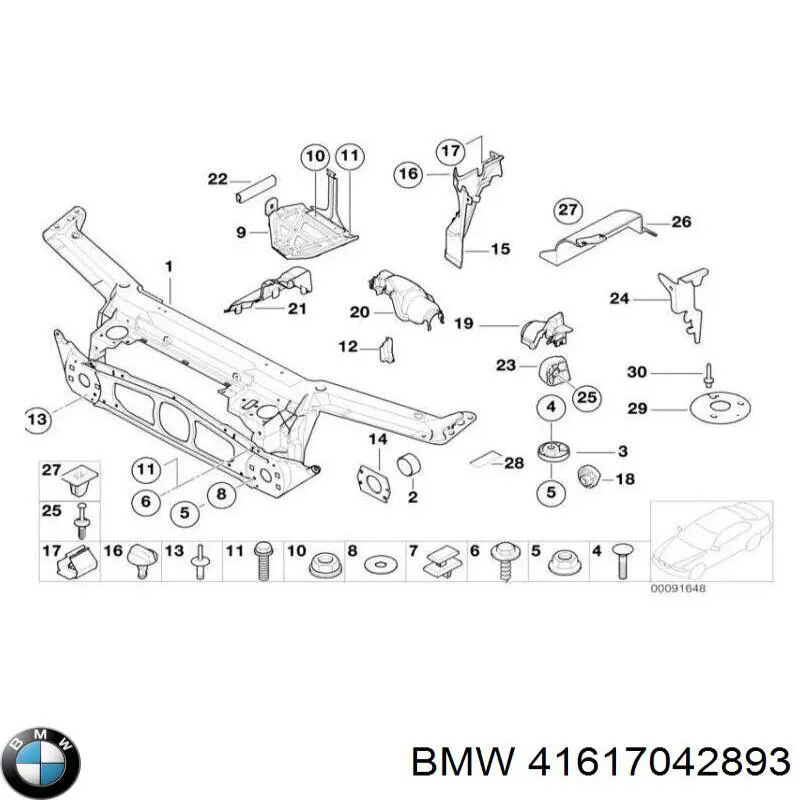 Compre 41617042893 BMW Capota