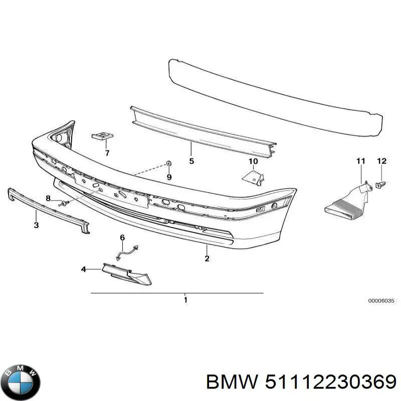 Placa sobreposta central do pára-choque traseiro BMW 51112230369 preço, a partir de 79,32 USD