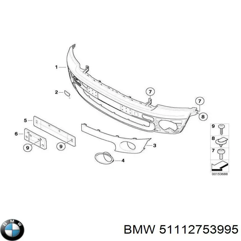 Pára-choque dianteiro BMW 51112753995 preço, a partir de 326,86 USD