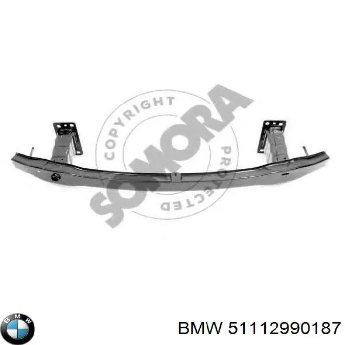 51112990187 BMW Reforçador do pára-choque dianteiro