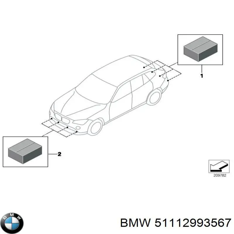 51112993567 BMW Spoiler do pára-choque dianteiro