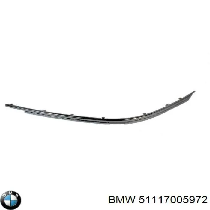 Compre 51117005972 BMW Moldura direita do pára-choque dianteiro