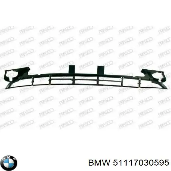 51117030595 BMW Grelha central do pára-choque dianteiro