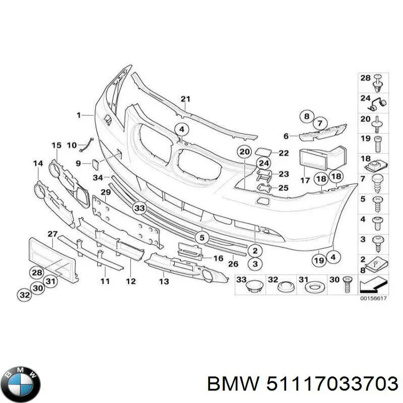  BMW 51117033703 preço, a partir de 61,80 USD