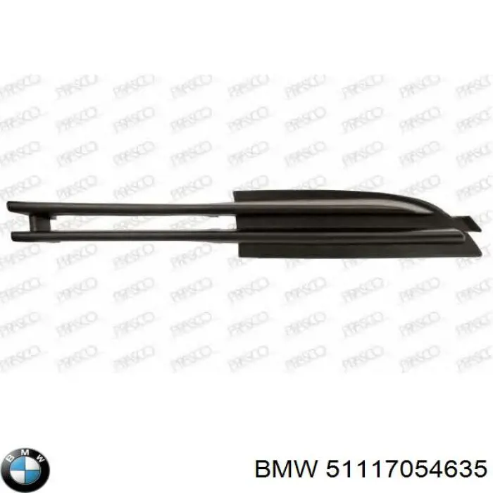 51117054635 BMW Grelha esquerda do pára-choque dianteiro