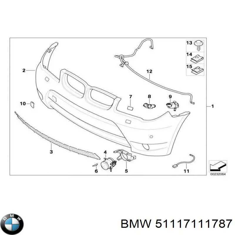 Compre 51117111787 BMW Tampão dianteira do pára-choque do gancho de reboque