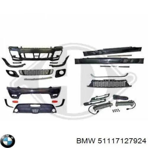 Pára-choque dianteiro 51117127924 BMW